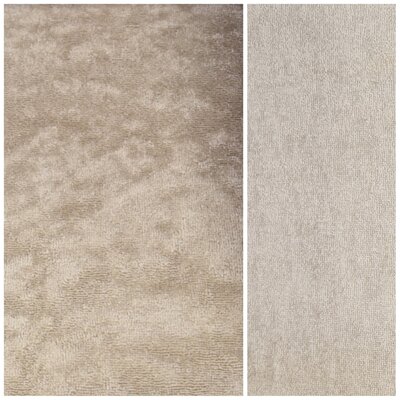 beige bamboe katoen fleece (op=op)