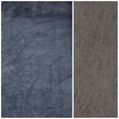 blauw (jeans) bamboe katoen fleece