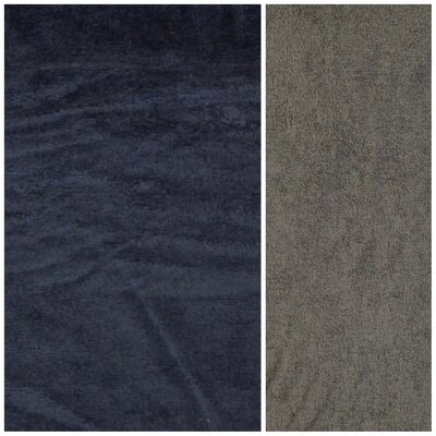 blauw (donker marine) bamboe katoen fleece