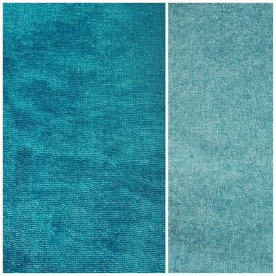 petrol green bamboo cotton fleece