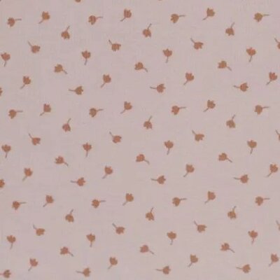 roze (nude) Klavertjes - fijne katoenen Baby rib tricot SOFT