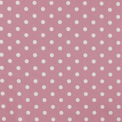 nog 1,4m - roze (oud) wit nop poplin katoen (op=op)