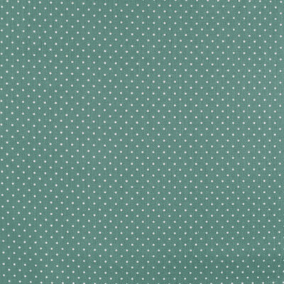 nog 65cm - groen (saffier) wit stipjes poplin katoen (op=op)