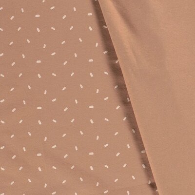 perzik wit Confetti streepjes tricot