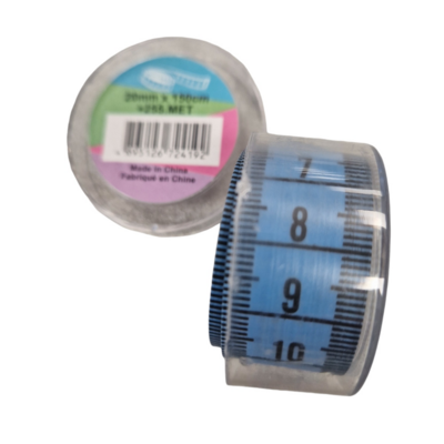 blauw (jeans) neon centimeter / meetlint 150cm