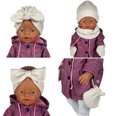 Patroon accessoireset 'WINTER', vijfdelig Poppen naaipatroon