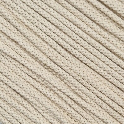 beige (natural - kiezel) gevlochten koord 5mm - 3meter/zakje