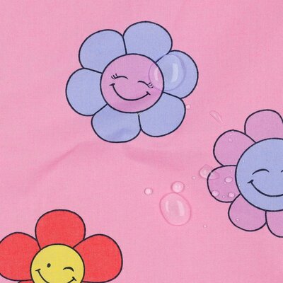 roze blauw (lavendel) rood geel Blije Daisy Bloem GECOAT katoen (op=op)