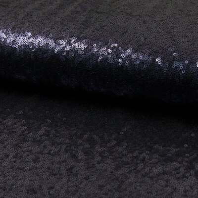 blauw (donker marine) kleine Pailletten Cocktail stof (op=op)