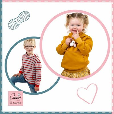 hoodie sweater 68 t/m 98 patroon - adiy