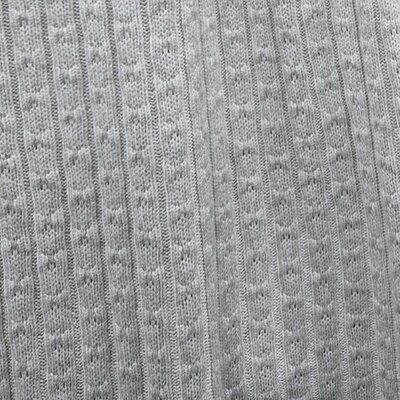 beige (kiezel-grijs) Kabel gebreide stof (op=op)