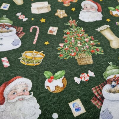 groen (mos) wit rood geel Kerst X-mas sweat jogging (op=op)