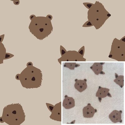 beige (natural) cacao Vosjes en Beertjes babyteddy borg