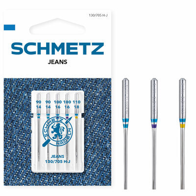 Schmetz JEANS naaimachine naalden 90/110 ( zware stoffen)