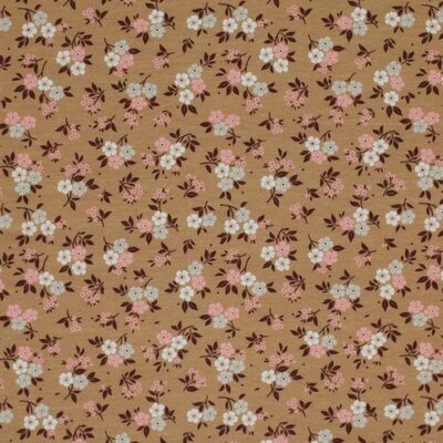 beige (bruin) roze Kleine Bloem - digitaal tricot (op=op)