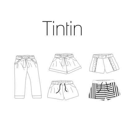 Tintin Short Broek kids naaipatroon - Iris May