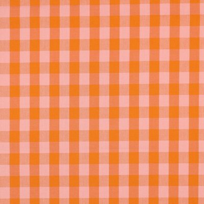 oranje zalm Ruiten poplin katoen (op=op)