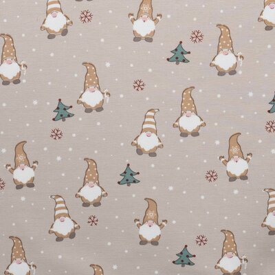 beige cacao wit groen Kabouter Kerstboom met Sneeuw x-mas - tricot (op=op)