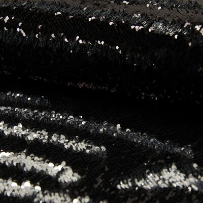 zwart Pailletten Cocktail stof