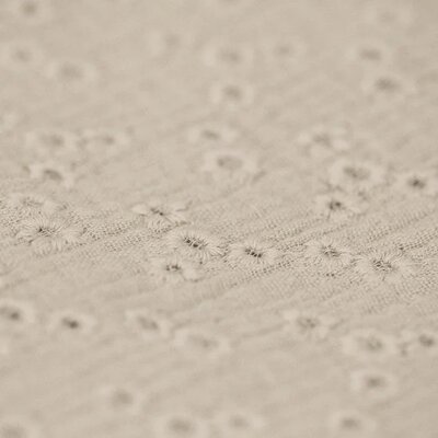 beige 1000 bloemetjes broderie hydrofiel