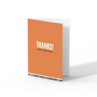 Thanks! roest greeting card dubbele wensKAART