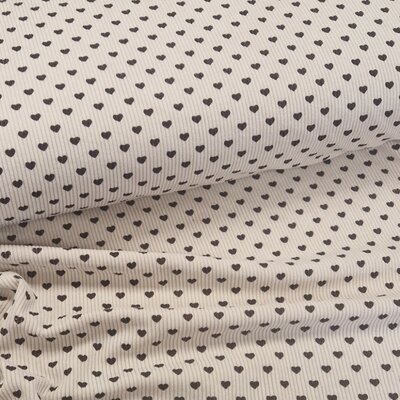 beige (natural-kiezel) bruin Hartjes Corduroy rib (op=op)