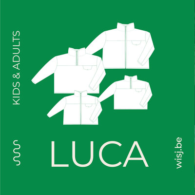 Luca sweater & jacket volwassenen & GRATIS kids naaipatroon - Wisj (op=op)
