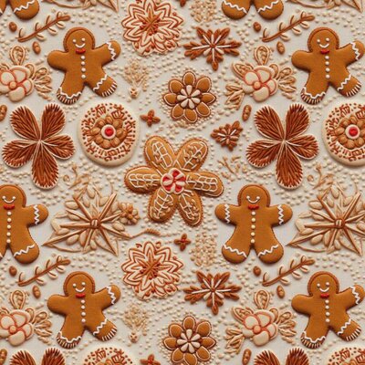  white natural brown camel 3D Christmas Candy x-mas digital cotton