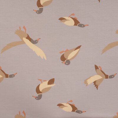 beige (kiezel) cacao taupe groen Eendjes Pastel - french terry (op=op)