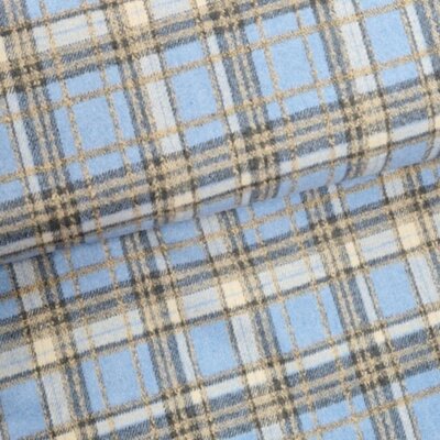 blauw (licht) natural camel jeans ruiten dikke flanel (op=op)