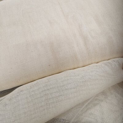 wit  ecru mull - scrim - uni ongebleekte katoen - kaasdoek (op=op)