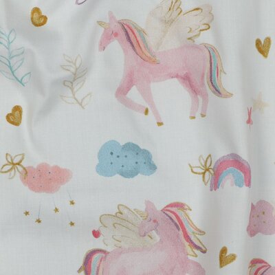 white pink lilac blue camel Unicorn digital cotton
