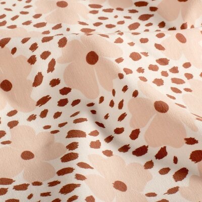 wit (off white) roze (nude) roze-terracotta Bloemen en Noppen tricot