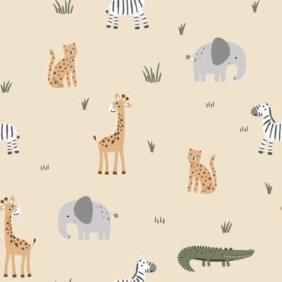 beige (natural) camel grijs groen wit Dierentuin Dieren tricot