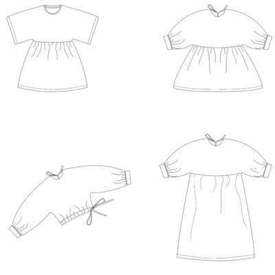 Vita jurk en blouse - kids naaipatroon - Bel'etoile