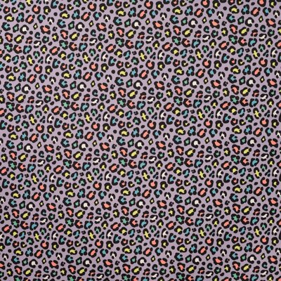 lila geel blauw zwart roze mint groen Panter print lycra sport- en zwemkleding stof (op=op)