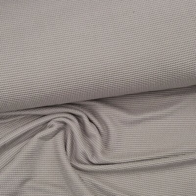 beige (taupe d.) Fancy katoen gebreide tricotstof (op=op)