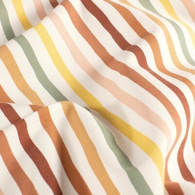 wit (off white) bruin nude roze geel groen Strepen Streep tricot (op=op)