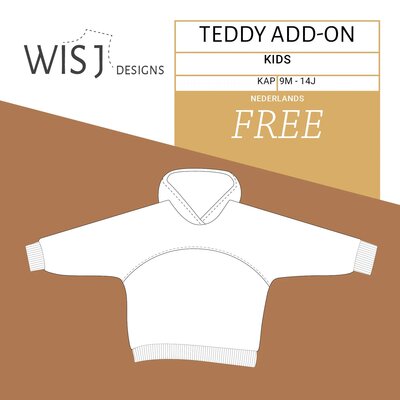 gratis AANVULLING op Teddy sweater jurk kruippakje kids naaipatroon PDF - Wisj