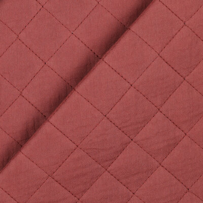 claypink checks double gauze quilt