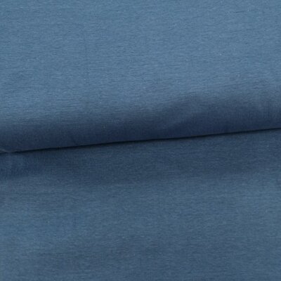rib cuff jeans blue (petrol) organic