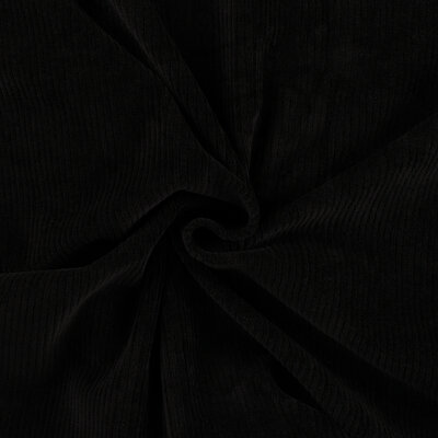 zwart Corduroy ribtricot tricot (op=op)