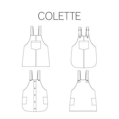 Colette overgooijurk - salopettejurk kids en dames naaipatroon - Iris May