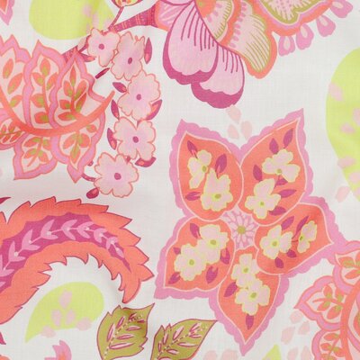 wit (off white) perzik lila violet lime geel koraal Stella bloemen - voile katoen Nerida Hansen (op=op)