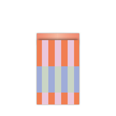 Colorblocking roze blauw koraal Kadozakjes 12x19cm