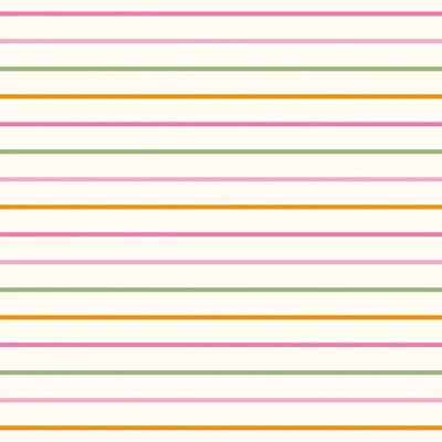wit (off white) roze oranje groen Strepen Streepjes poplin katoen (op=op)
