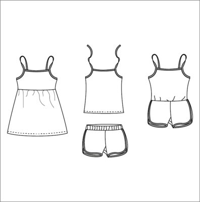 Siem summer set - kids naaipatroon - Bel'etoile