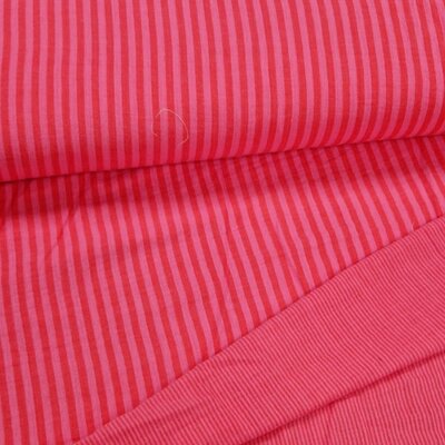 roze (fuchsia) rood geweven Strepen Streepjes dubbelzijdig hydrofiel