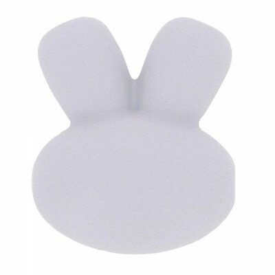 wit siliconen kralen konijn 15mm - 5 kralen - Opry