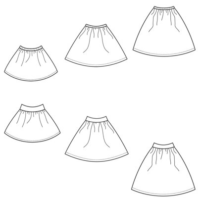 Gratis naaipatroon Skirt alert - kids PDF - Bel'etoile